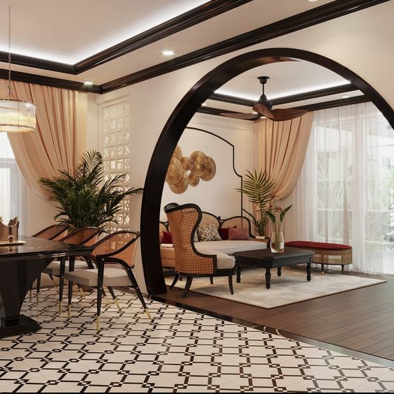 Đồ nội thất phong cách Indochine 