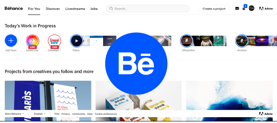 Behance cho chất lượng hình ảnh cao và xem được trọn bộ một thiết kế nội thất đẹp