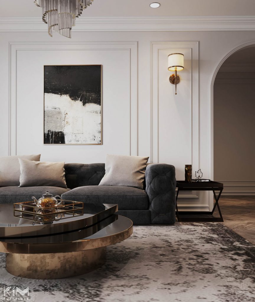 sofa phòng khách đẹp và êm ái