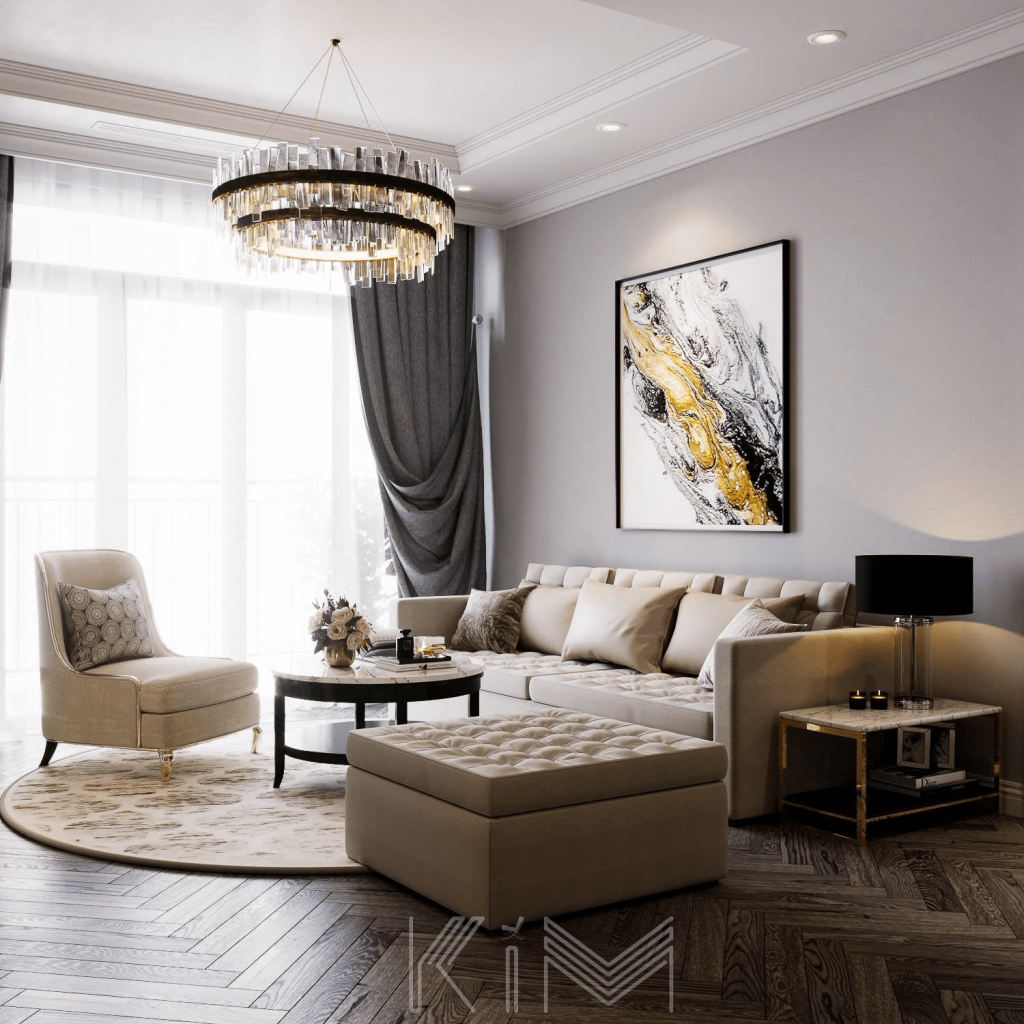 Thiết kế nội thất chung cư Sun Grand City Ancora - 19 - KIM- Phòng khách Thiết kế nội thất chung cư Sun Grand City Ancora - 19 - KIM- Phòng khách