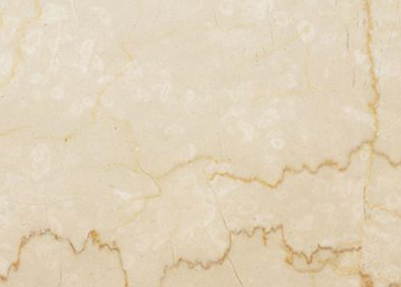 đá cẩm thạch Botticino Classical với vân vàng mật ong và những đốm hoa trắng e ấp