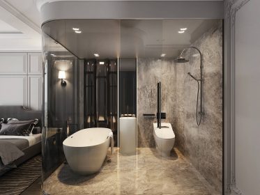 Thiết kế phòng tắm trong phòng ngủ Duplex Sunshine City