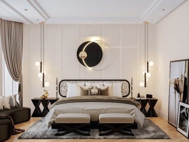 Phòng ngủ master mộng mơ phong cách Modern Classic