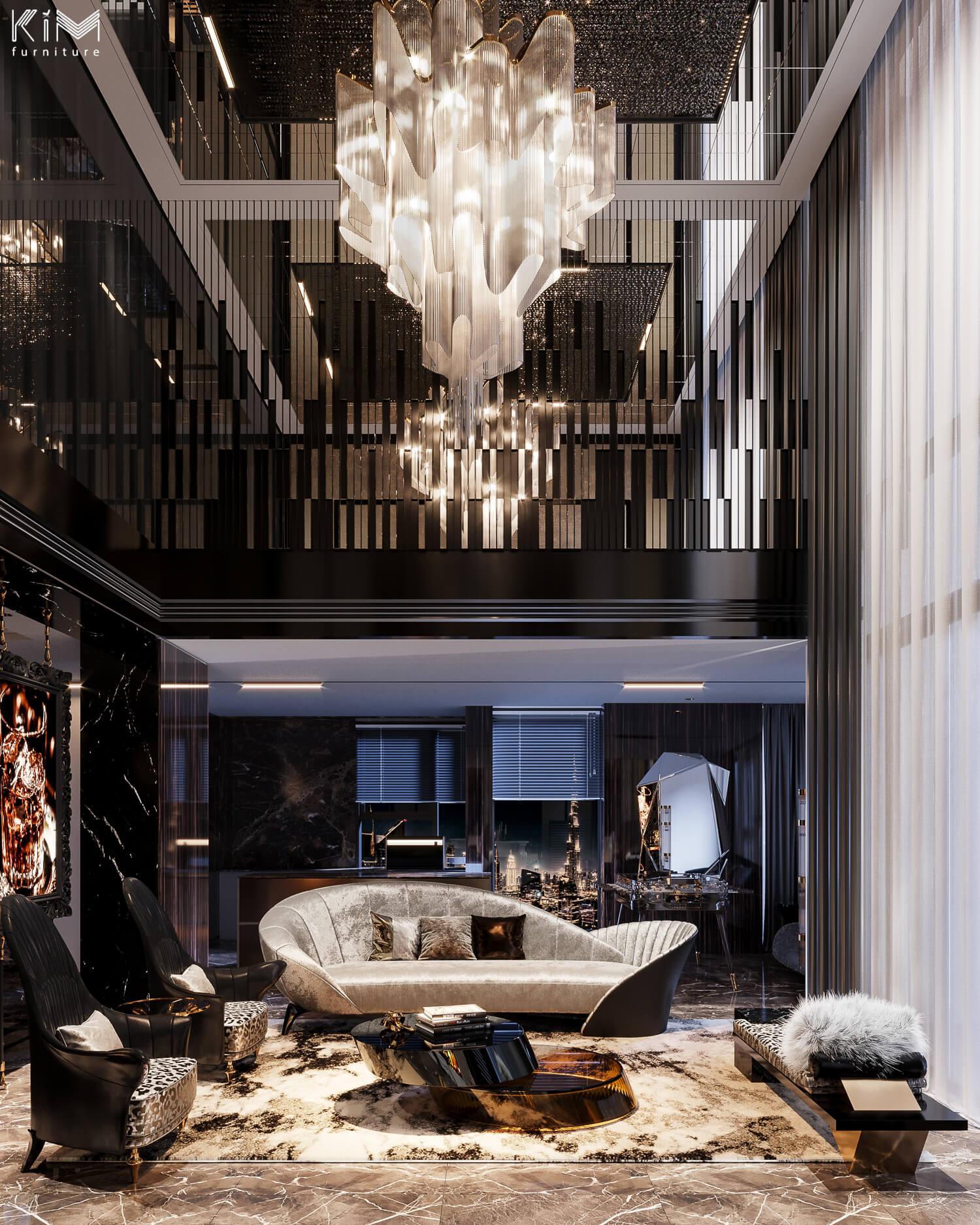Thiết kế căn hộ Penthouse phong cách Modern Luxury
