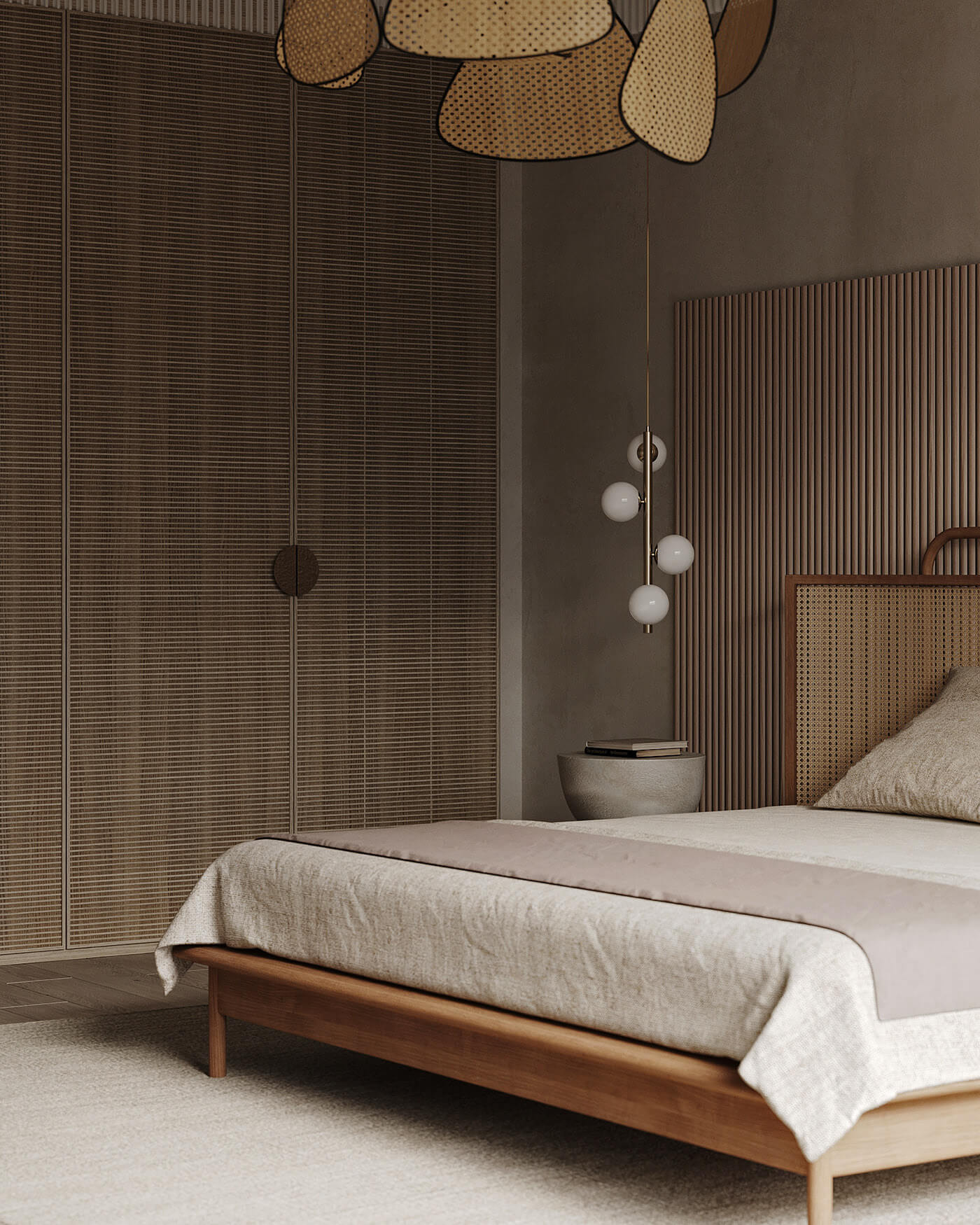 thiết kế căn hộ 3 phòng ngủ phong cách Nhật Bản
