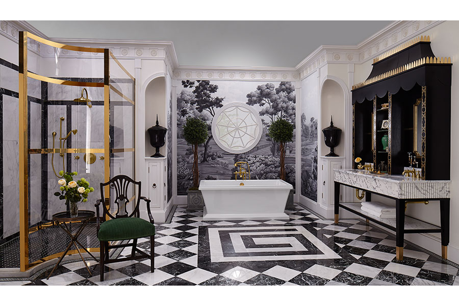 Thiết kế phòng tắm master phong cách Art Deco