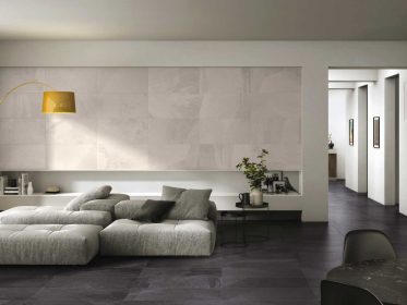Mẫu gạch ốp tường đẹp cho phòng khách vân đá marble