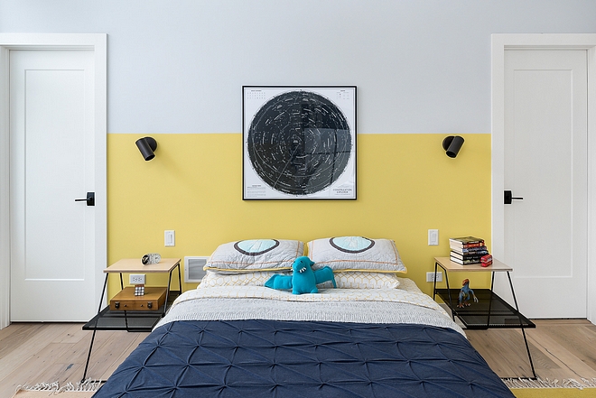 Trang trí phòng ngủ màu vàng nhạt hiện đại
