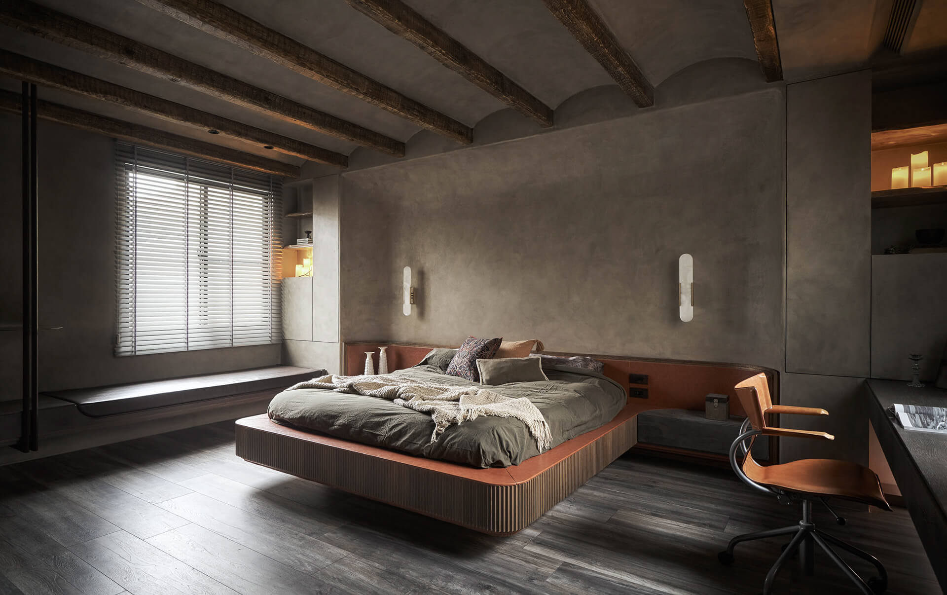 Thiết kế phòng ngủ cho 2 vợ chồng phong cách Industrials