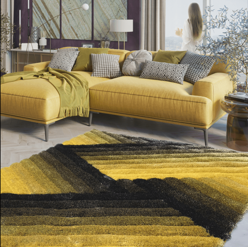  sofa phòng khách màu vàng