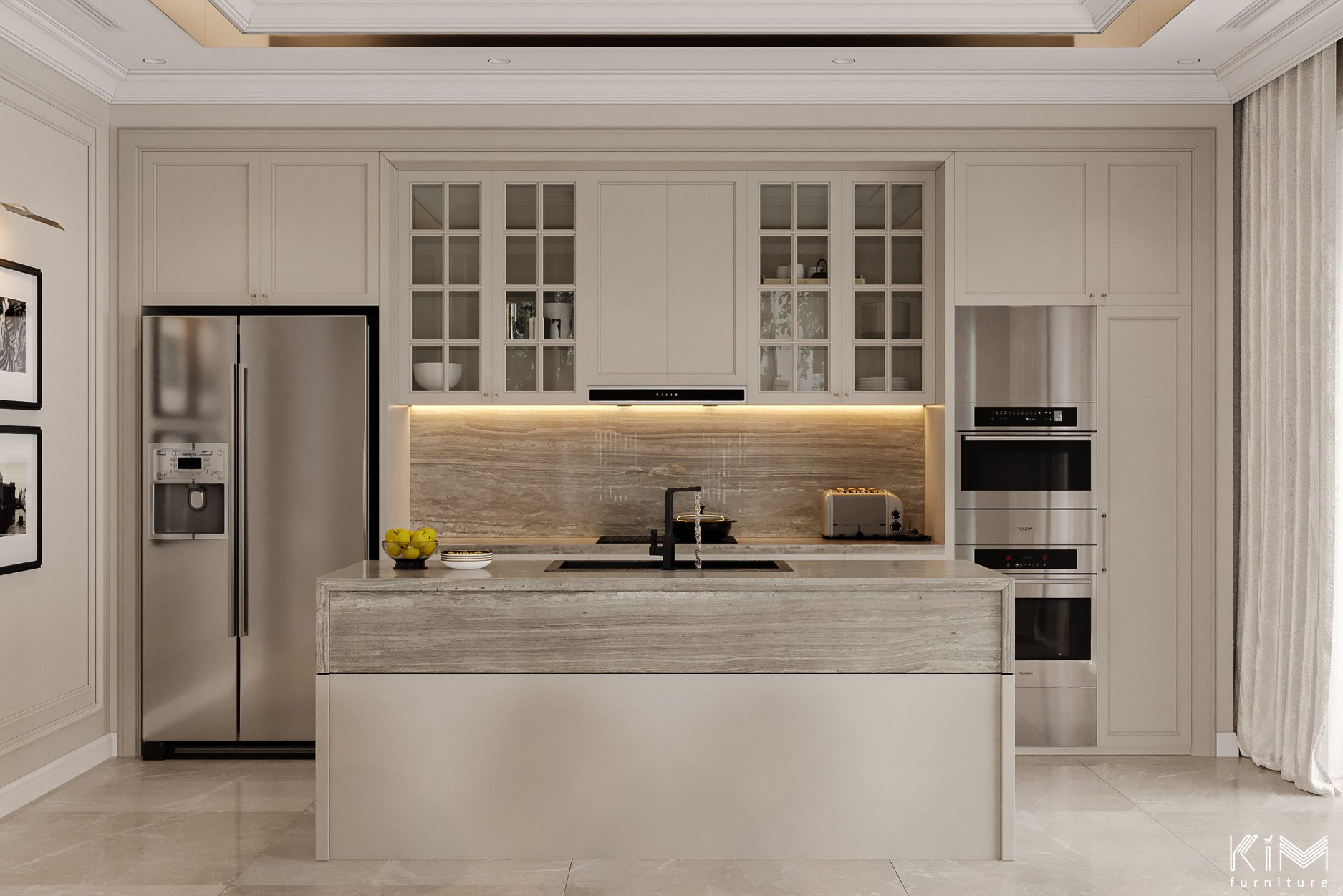 thiết kế phòng bếp hiện đại