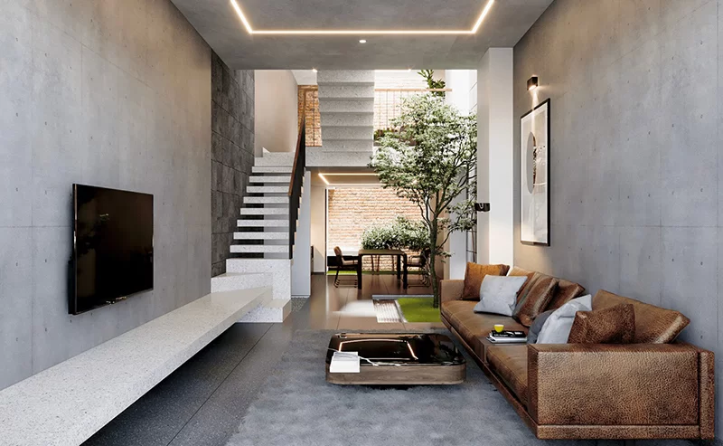 Thiết kế nội thất nhà phố