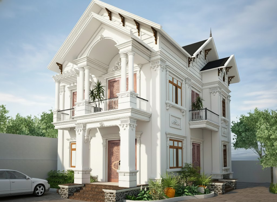 thiết kế biệt thự tân cổ điển