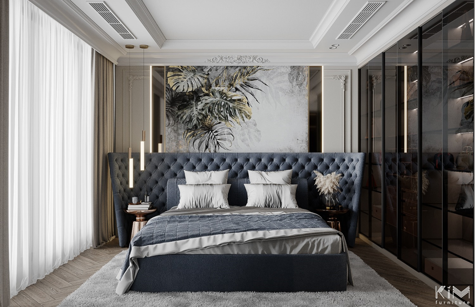 thiết kế phòng ngủ đẹp sang trọng