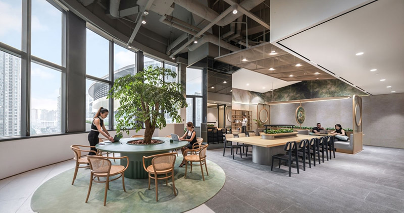 thiết kế văn phòng không gian mở