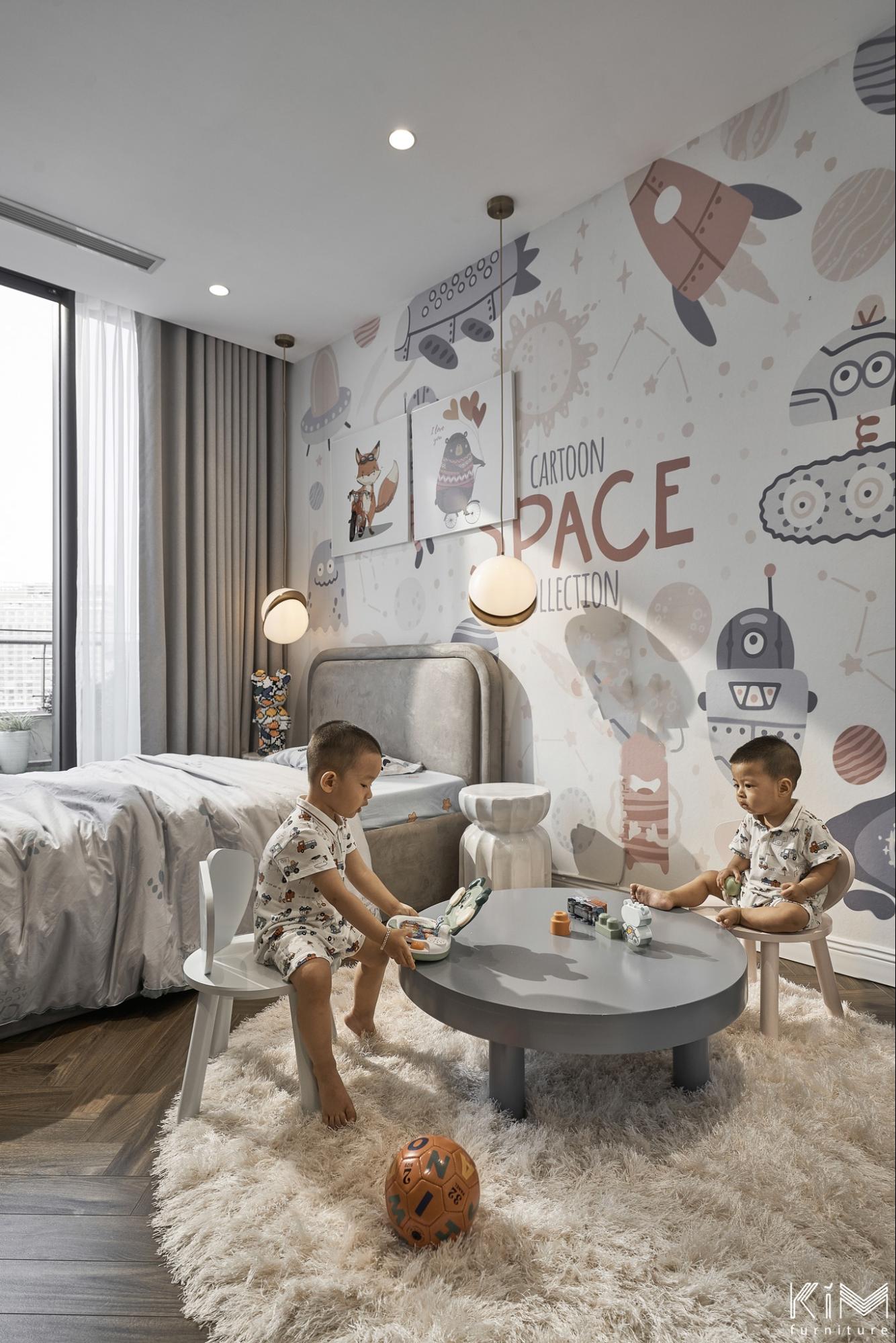 thiết kế phòng ngủ cho bé