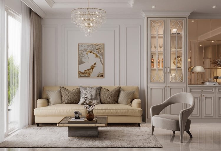 thiết kế nội thất tân cổ điển