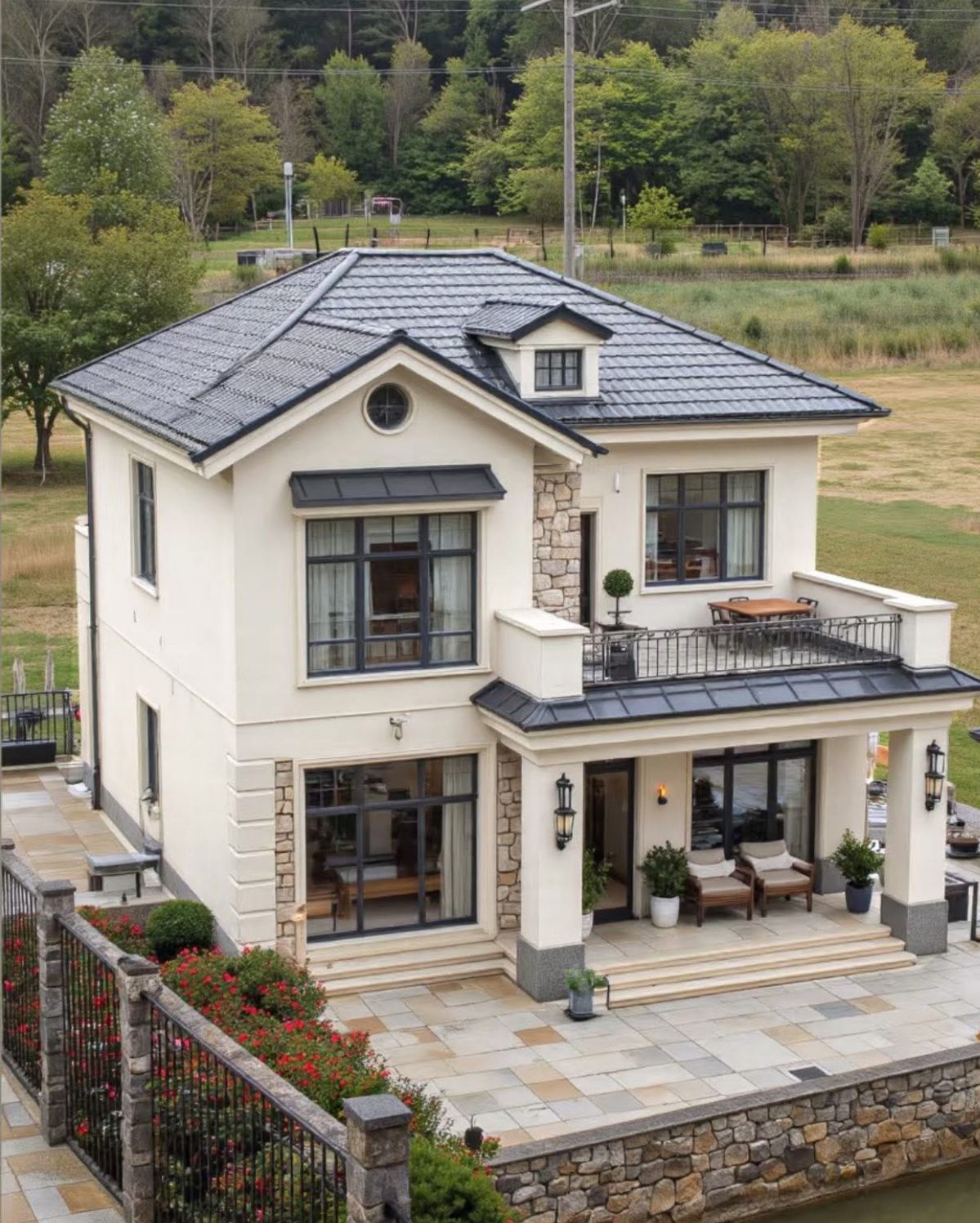 biệt thự tân cổ điển 2 tầng đẹp