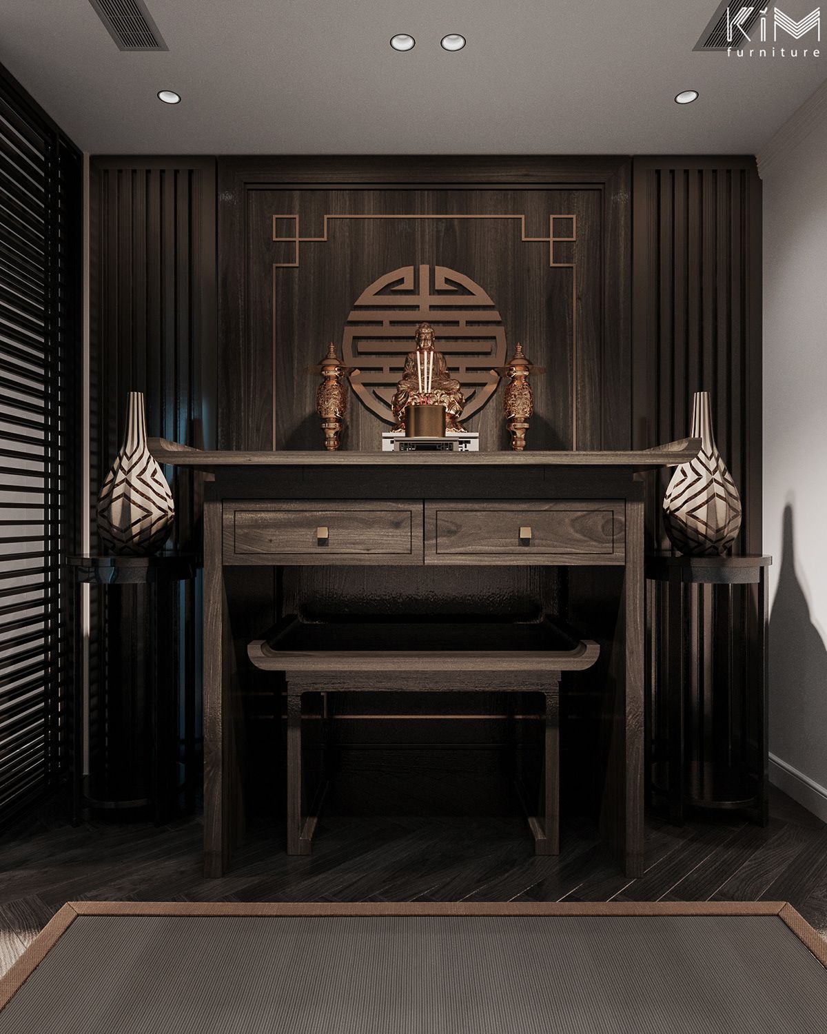 mẫu phòng thờ đẹp hiện đại