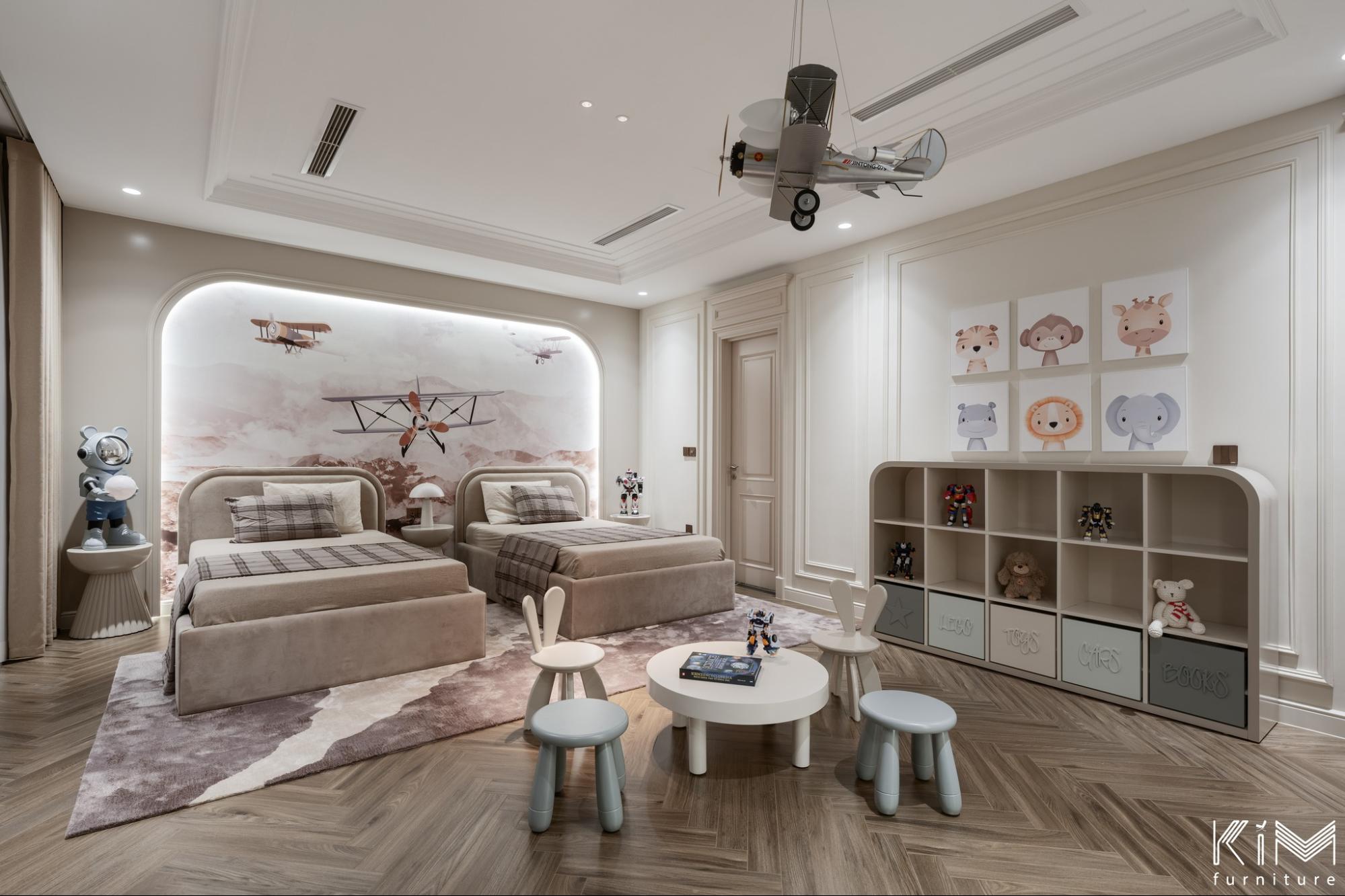 thiết kế phòng ngủ cho bé