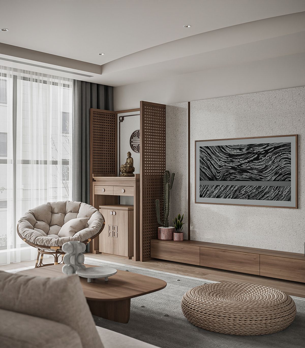 mẫu phòng thờ đẹp hiện đại