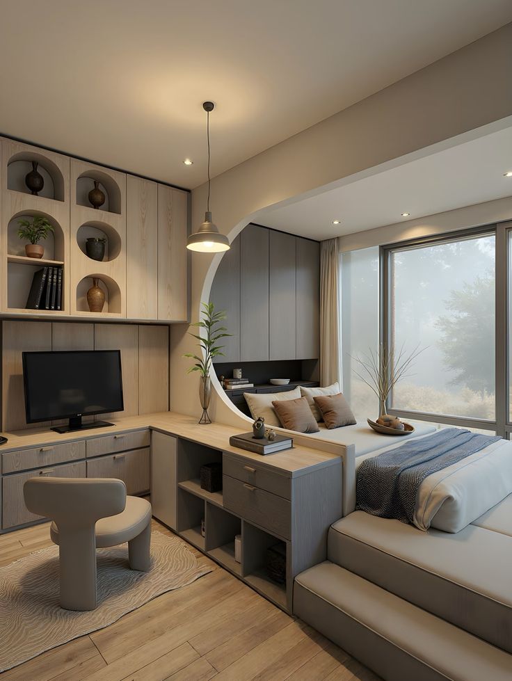 thiết kế nội thất chung cư 2 phòng ngủ