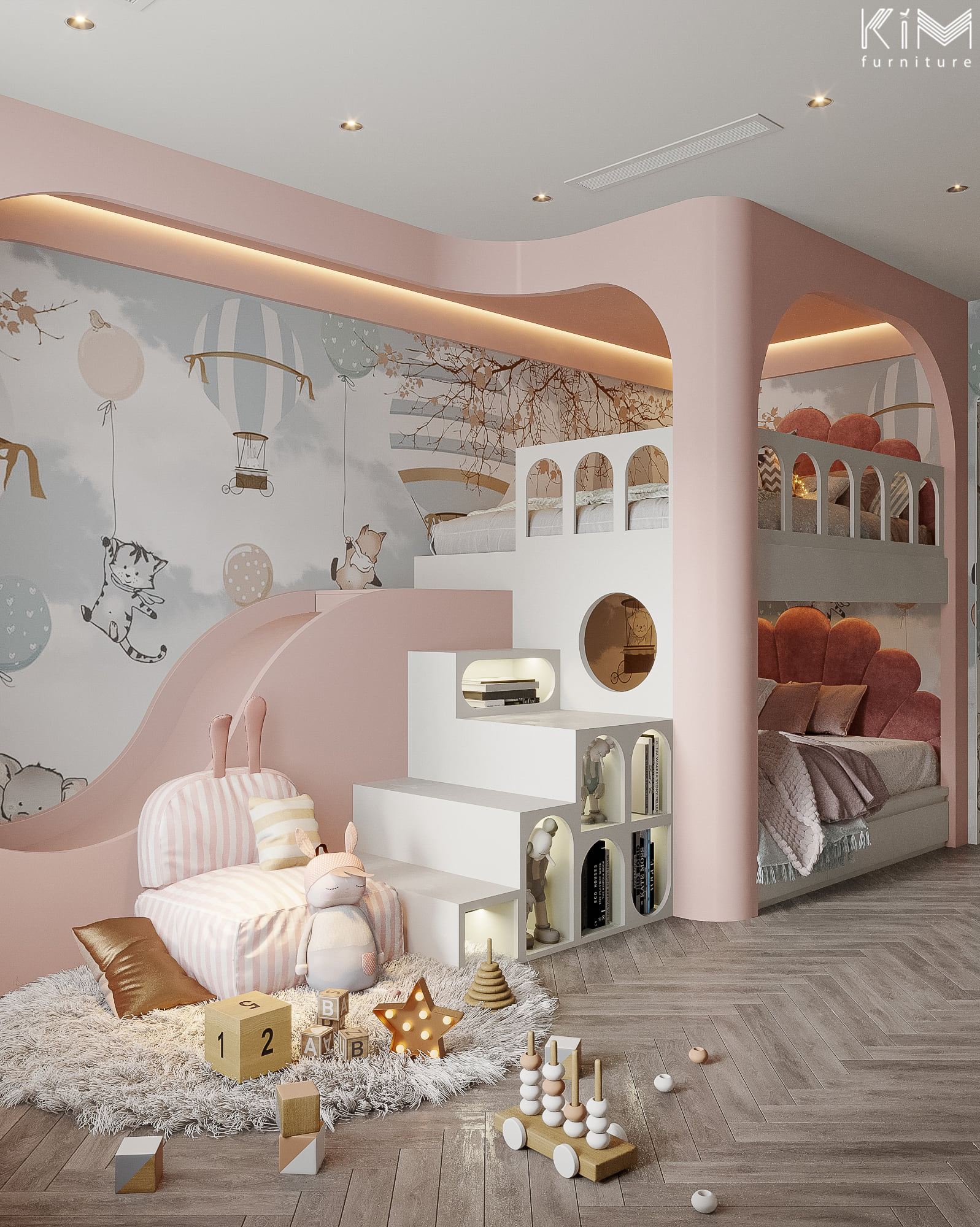 thiết kế phòng ngủ cho bé