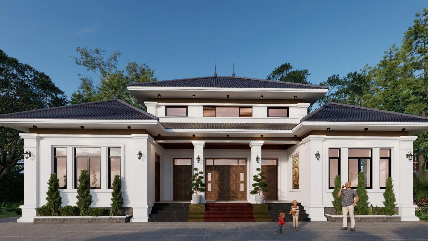 mẫu nhà 3 gian hiện đại