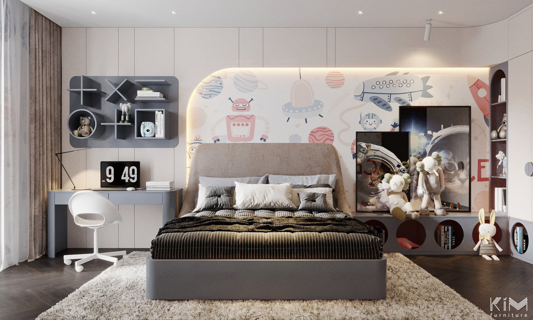 thiết kế phòng ngủ cho bé