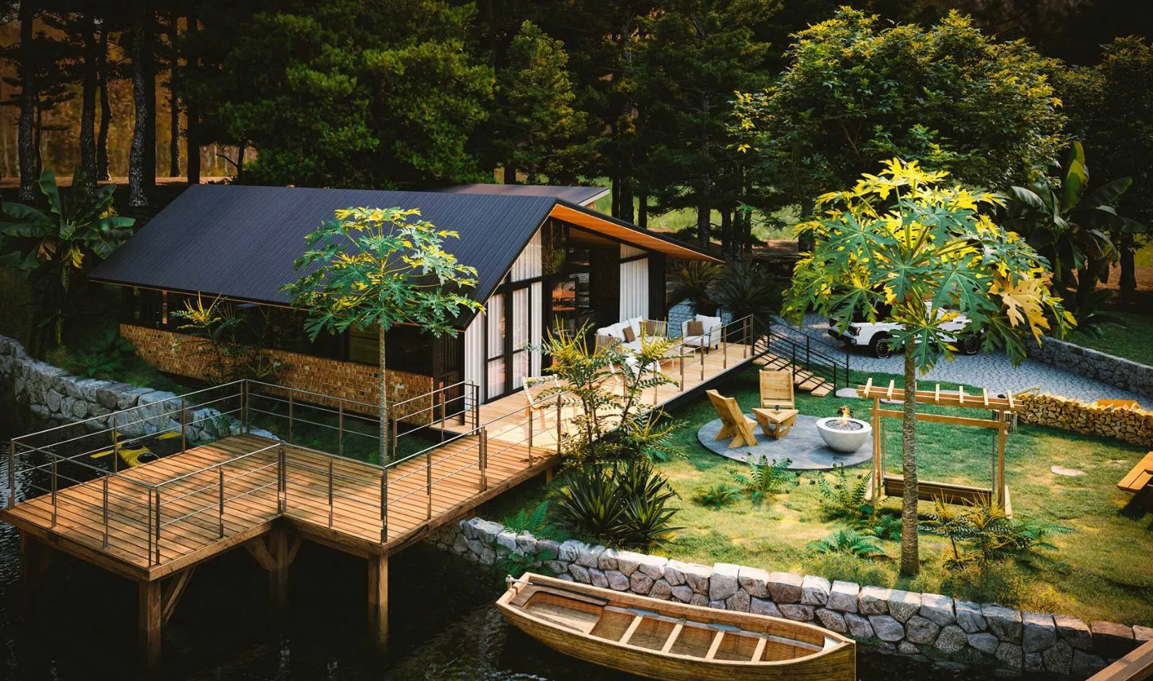 mẫu nhà homestay đẹp