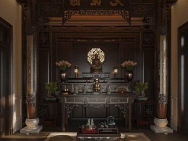 mẫu phòng thờ đẹp hiện đại
