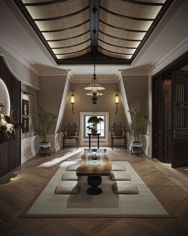 thiết kế phòng trà