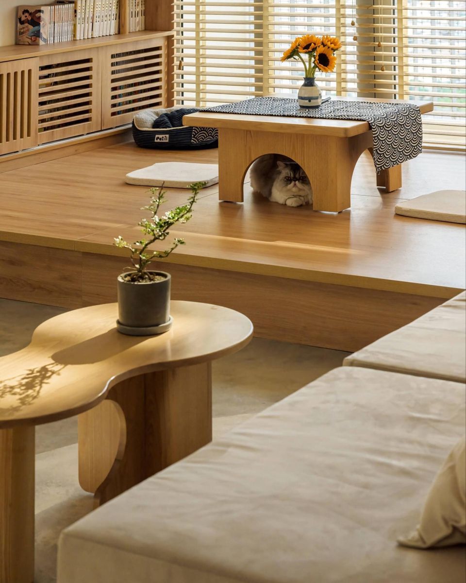 thiết kế phòng trà thiền