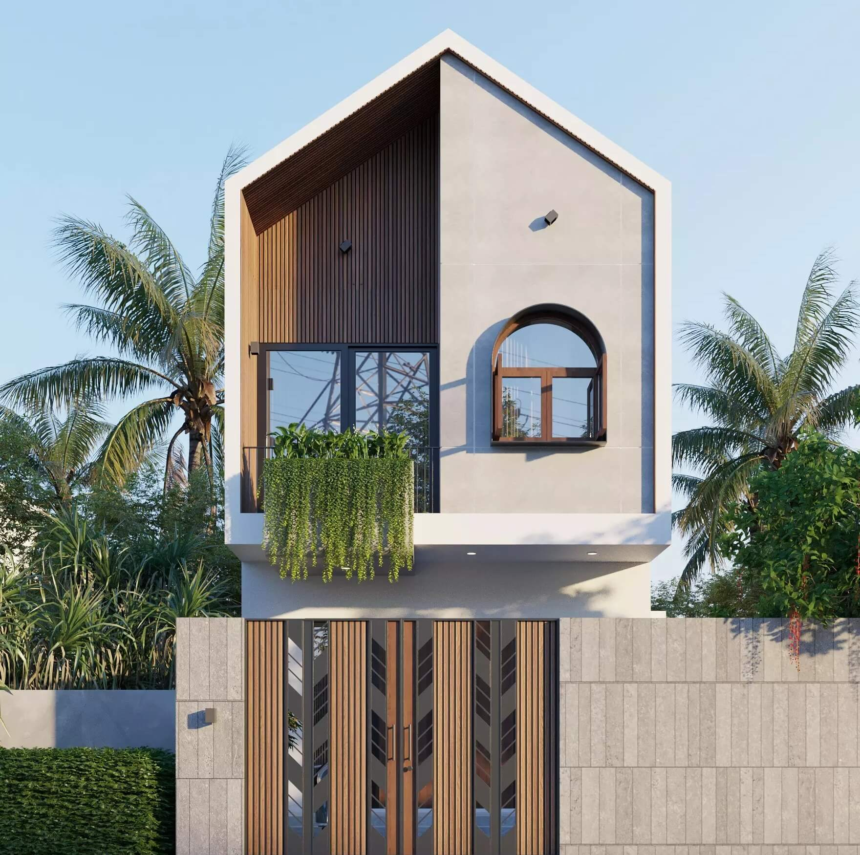 nhà đẹp 2 tầng