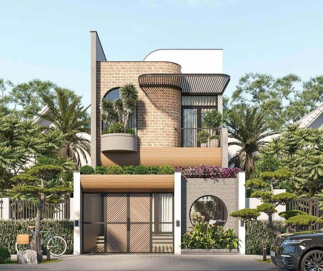 thiết kế nhà đẹp 2 tầng