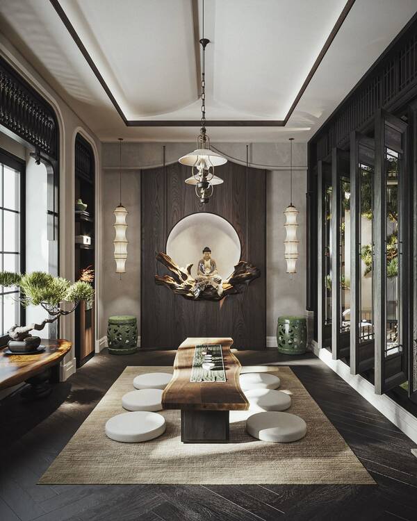 thiết kế phòng trà