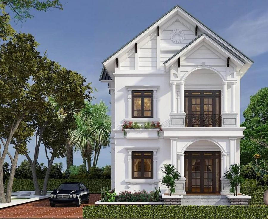 thiết kế nhà đẹp 2 tầng