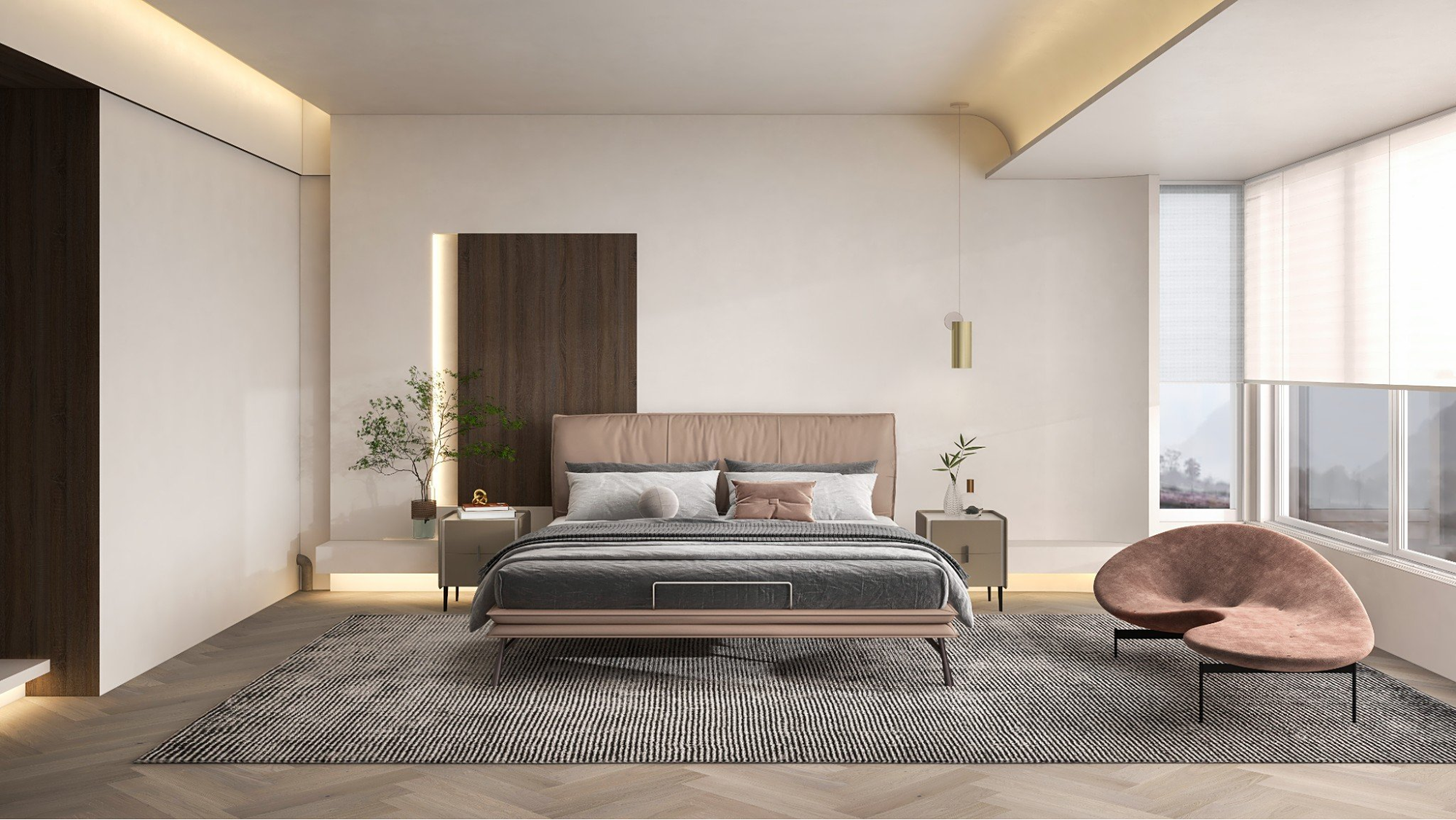 thiết kế phòng ngủ master