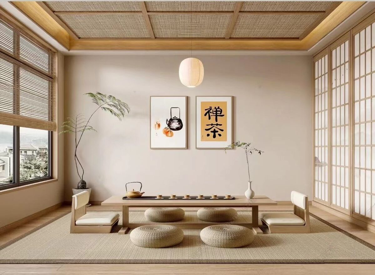 thiết kế phòng trà thiền
