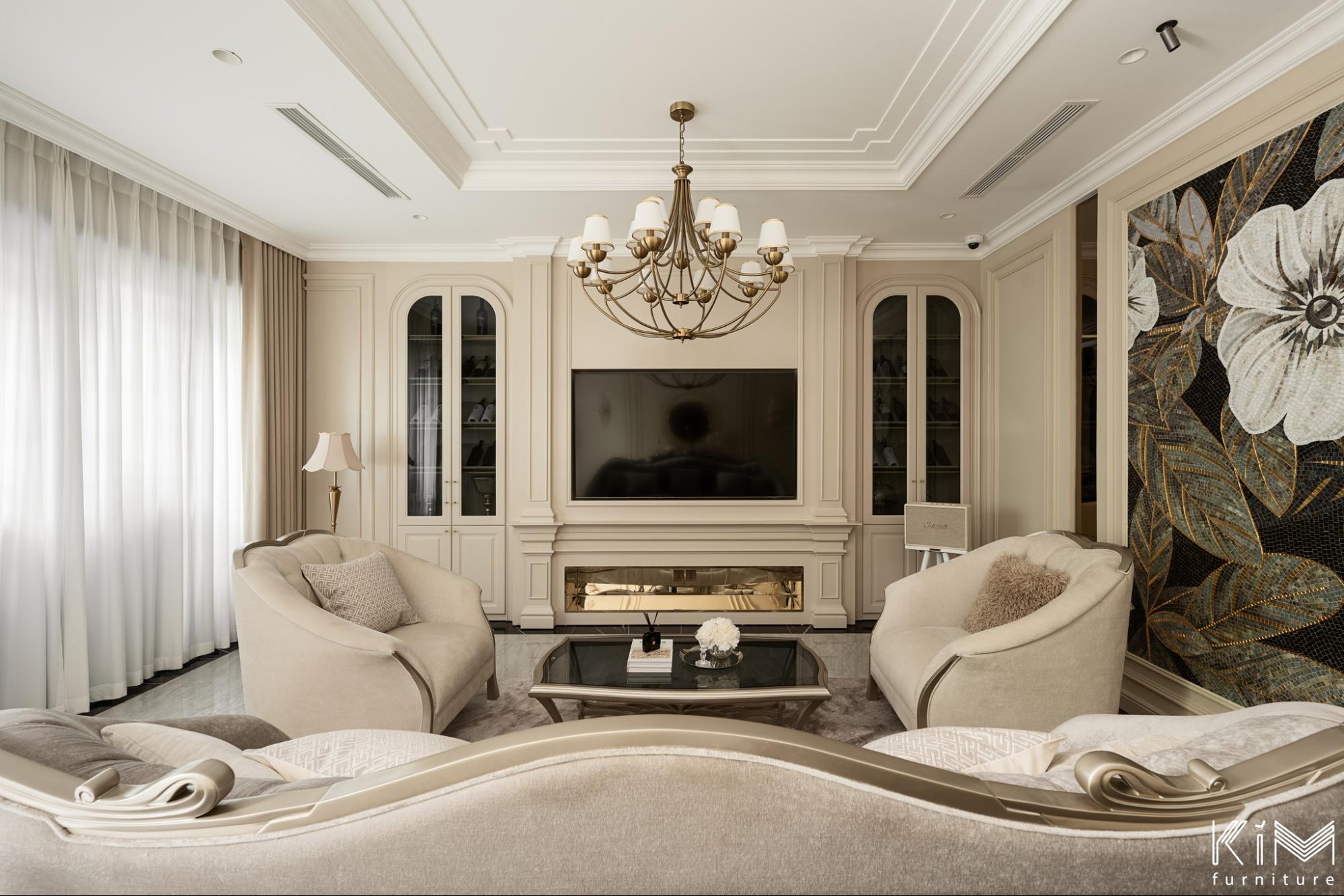 thi công nội thất phòng khách