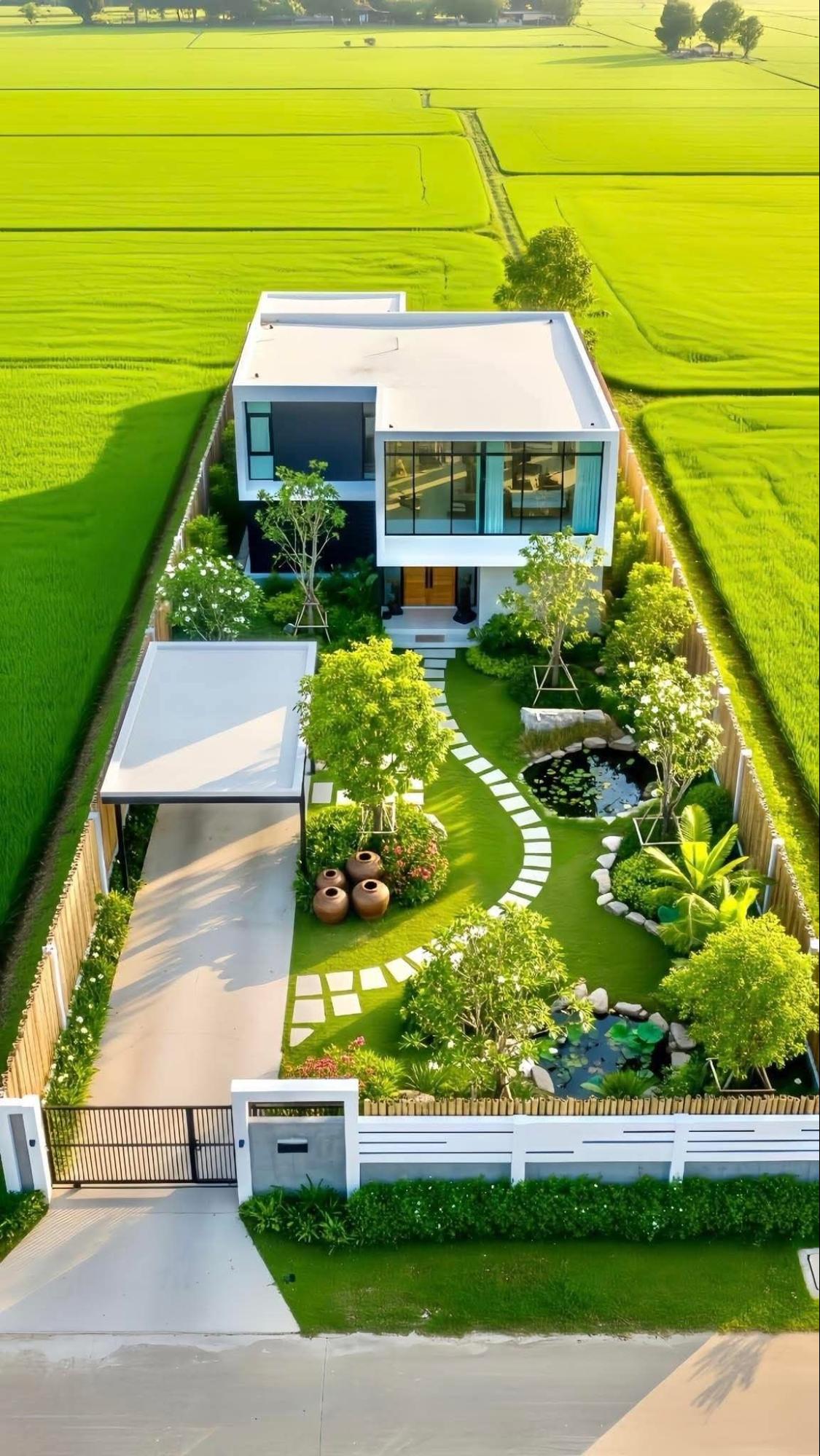 biệt thự 2 tầng hiện đại