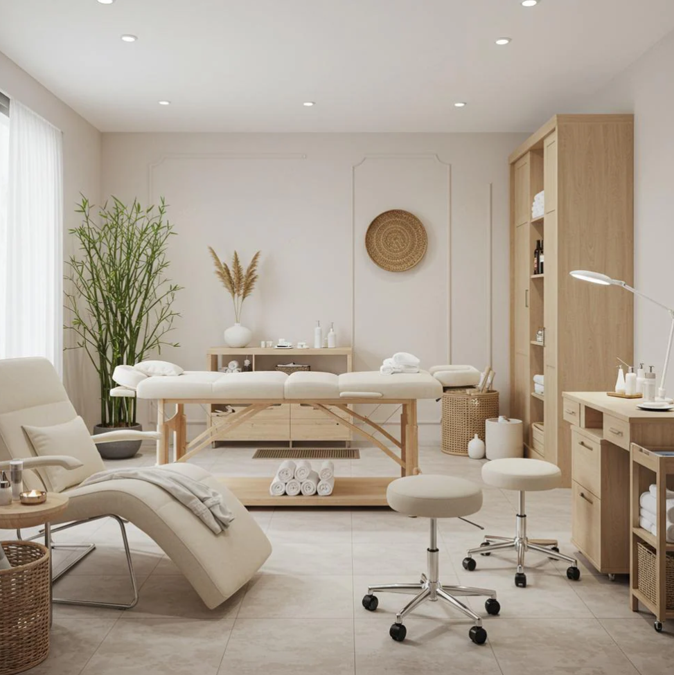 thiết kế spa đơn giản