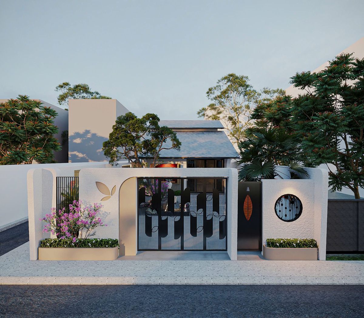 mẫu nhà ống đẹp 1 tầng