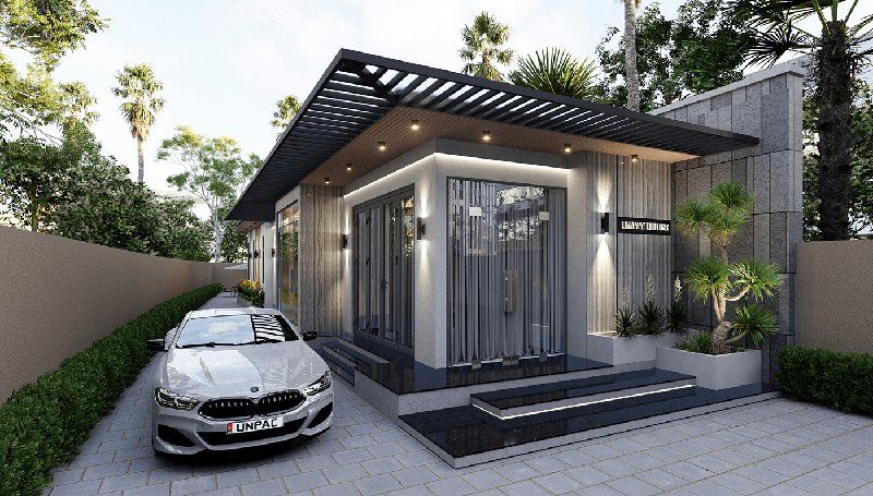 mẫu nhà ống đẹp 1 tầng