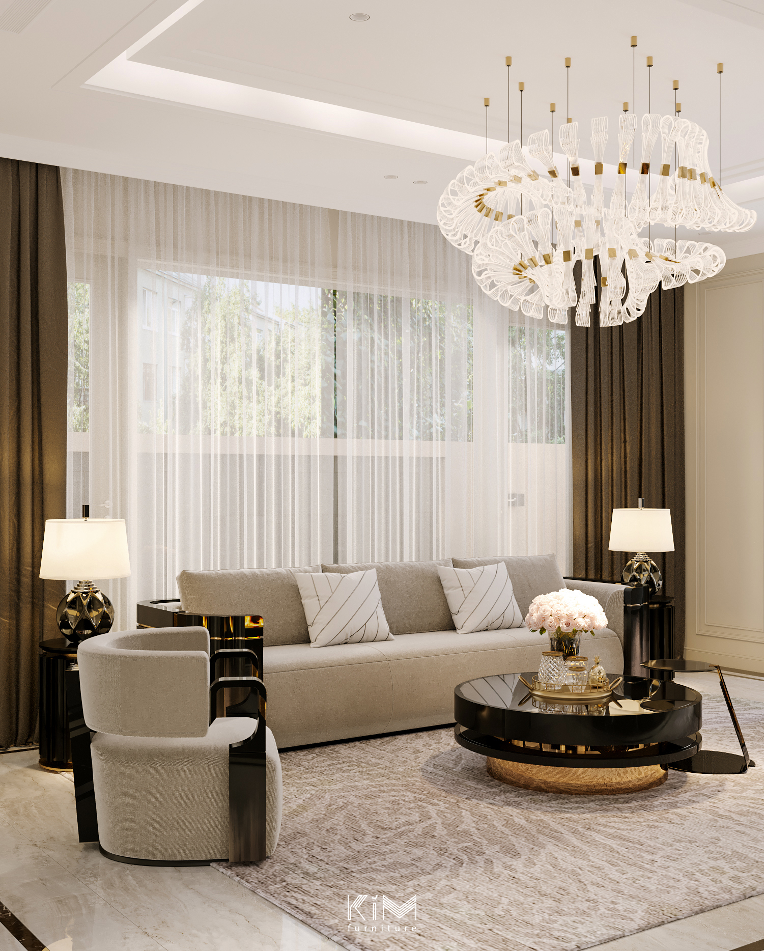 thi công nội thất phòng khách