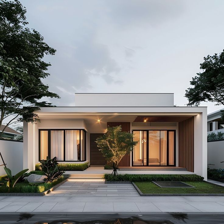 mẫu nhà ống đẹp 1 tầng