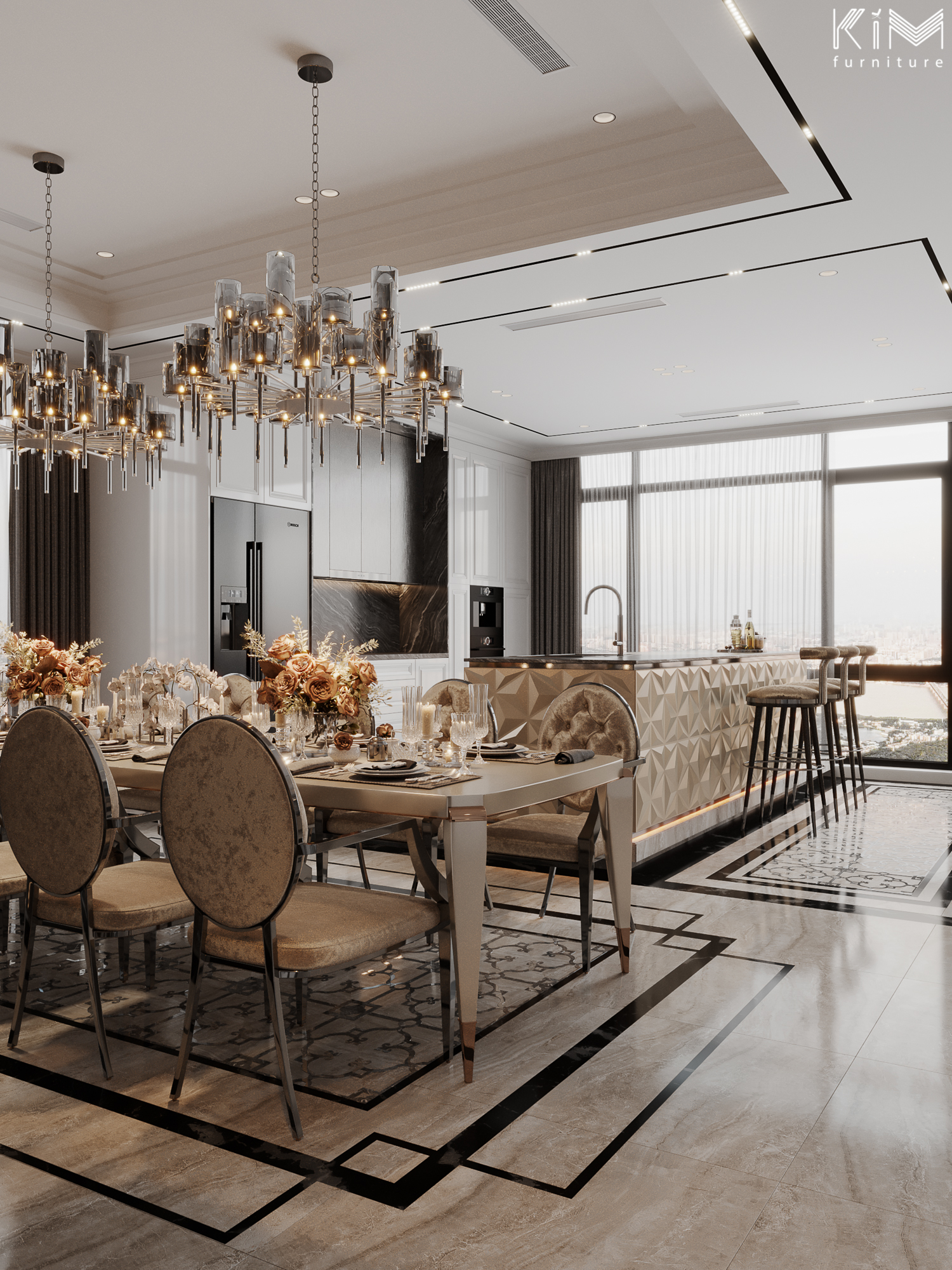 thiết kế nội thất nhà bếp