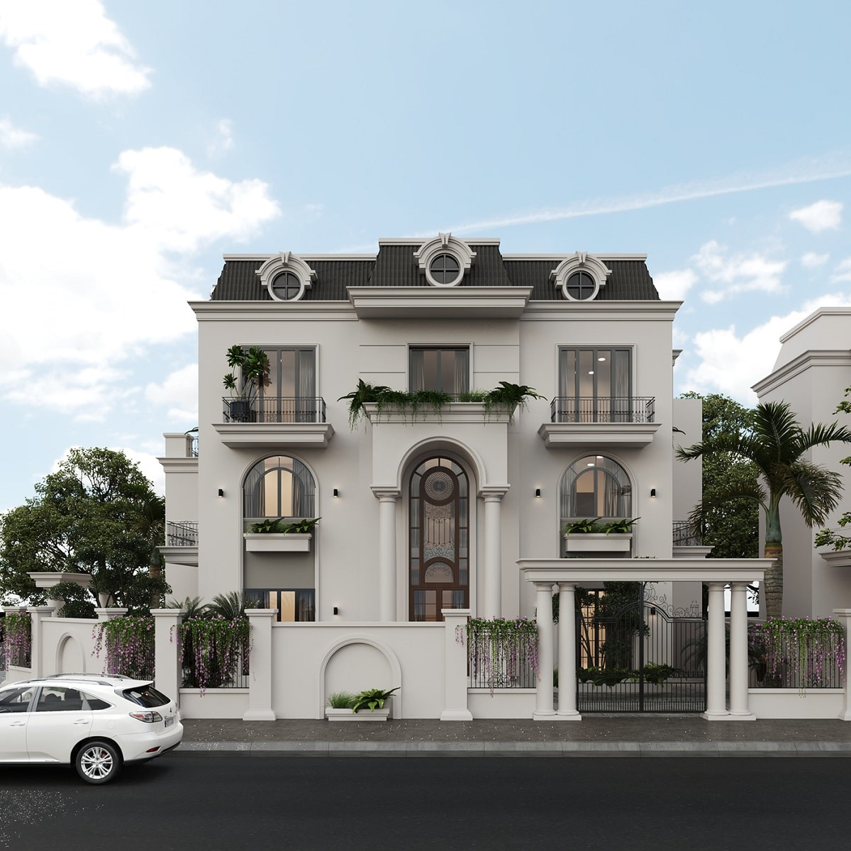 thiết kế biệt thự tân cổ điển