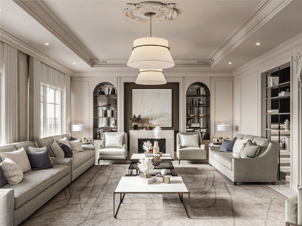 biệt thự 1 tầng tân cổ điển