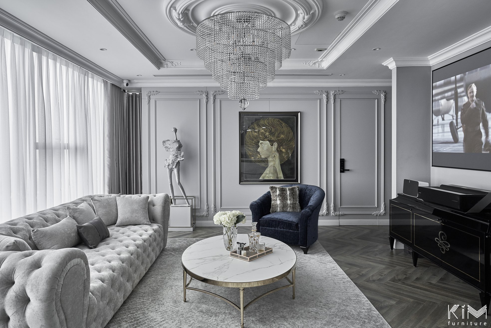 biệt thự 1 tầng tân cổ điển